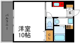 パグーロ三国【4階】の間取り