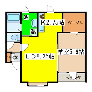 さくら住まいる【3階】の間取り