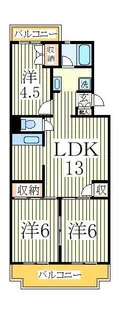 大津ヶ丘ハイツ【1階】の間取り