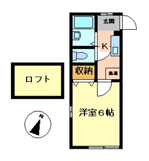ロッソコルサ【2階】の間取り