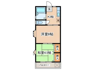 メゾンマツザワ【2階】の間取り