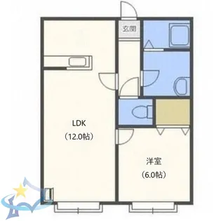 サンライズ伏見【2階】の間取り