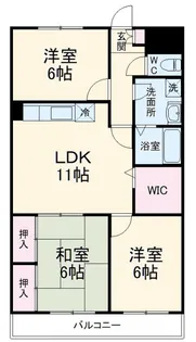 ロイヤルシャトー南流山【2階】の間取り