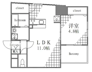 アールクレスト秋葉原【7階】の間取り