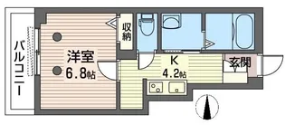スクウエア中村橋【2階】の間取り