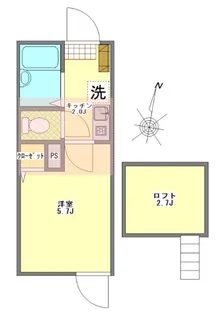 フォレストテラス扇大橋【3階】の間取り