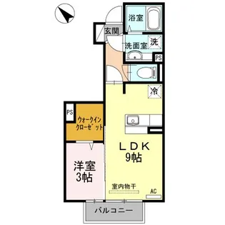 メルヴィーユ【1階】の間取り