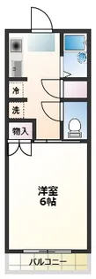 宇井ハイホームB【1階】の間取り