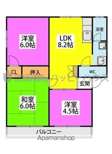 ドリームハウスHARA【2階】の間取り