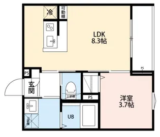 robot home 小菅【3階】の間取り