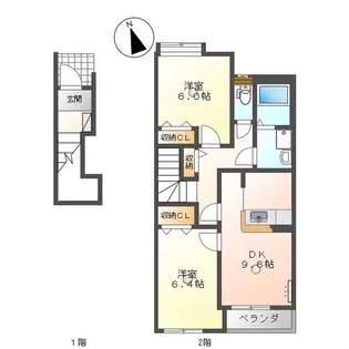 エポックタウン【2階】の間取り