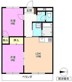 グリーンヒルズ【2階】の間取り
