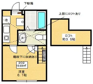 カーサ古淵【1階】の間取り