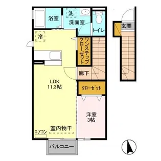 メゾン エクレール A【2階】の間取り