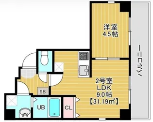 ソリニア日暮里【2階】の間取り