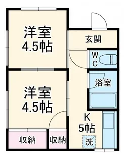 ハイツスターポートトクヤマ【2階】の間取り