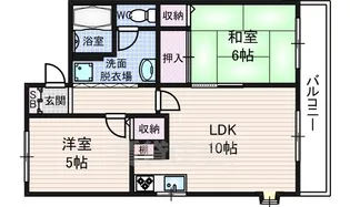 エトワール六条【2階】の間取り