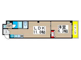 SAKURAマンション【3階】の間取り