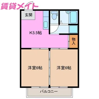 ビューカトレア【1階】の間取り