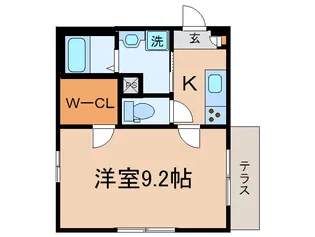 KKS仲宿【1階】の間取り