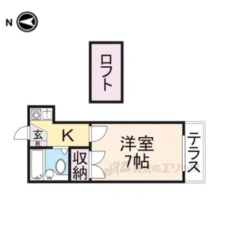 マンショントニオー能勢口第二【2階】の間取り