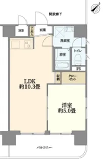 ファーストクラス横濱【7階】の間取り