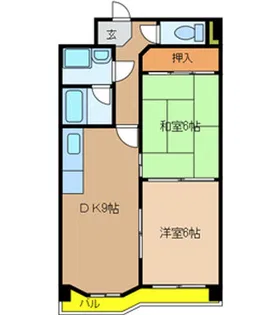 セピアコート柴田【9階】の間取り