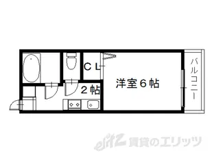 コーポ ポロウニア【2階】の間取り