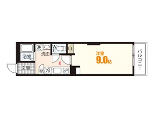 ル・レーヴリンク上安【3階】の間取り