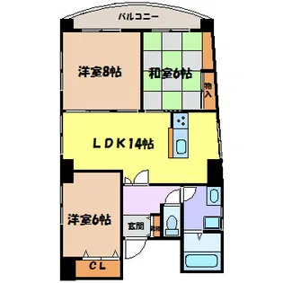 INOVE新栄【8階】の間取り