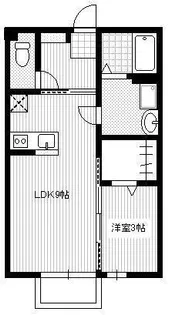 グローリー天祐【1階】の間取り