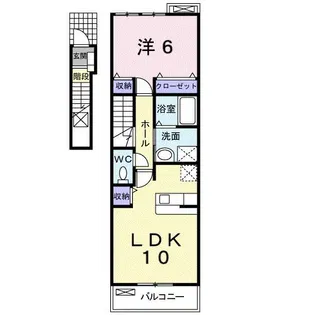 エバーラスティングA【2階】の間取り
