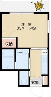 茗荷谷ハイツ【3階】の間取り