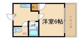 ベルフレージュ住吉【4階】の間取り