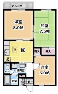フォーブルD【2階】の間取り