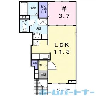 ボア・ソルテ D棟【1階】の間取り