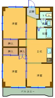 深谷昭和ビル【3階】の間取り