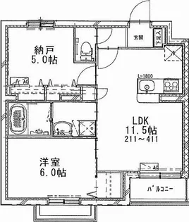 プルメリア湘南【2階】の間取り