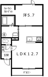 ラ・パーチェ東【2階】の間取り