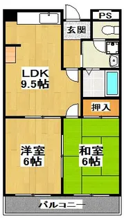 リバーサイドマンション【2階】の間取り