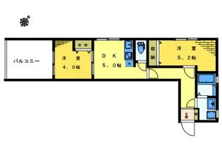 LK東中野マンション【3階】の間取り