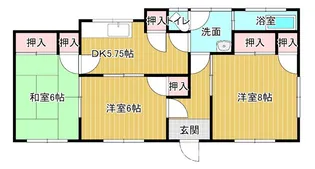 愛媛県四国中央市寒川町【一戸建】の間取り