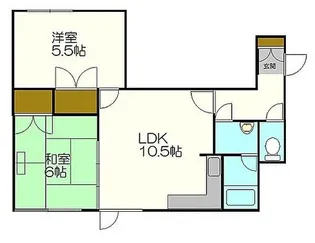 エスペランダ新札幌【2階】の間取り