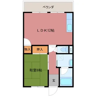 サンハイツ遠の森【6階】の間取り