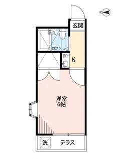 東京都稲城市大丸【アパート】の間取り