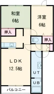 トータス西桔梗C【2階】の間取り