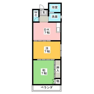 ハイツさの【2階】の間取り
