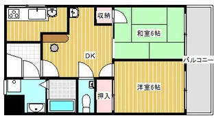 マンションスターダスト【1階】の間取り