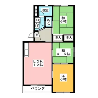 メゾン杉山【2階】の間取り