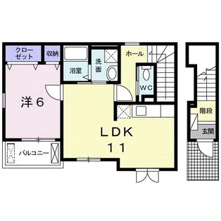 コート・ダジュールVI【2階】の間取り